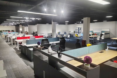 上海圣獅辦公家具展廳實圖_上海辦公家具定制_奉賢辦公家具廠家